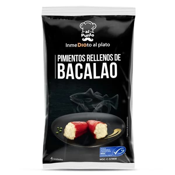 Pimientos rellenos de bacalao MSC Al Punto Dia bolsa 240 g - 0.24 kg - Imagen del producto en Findit