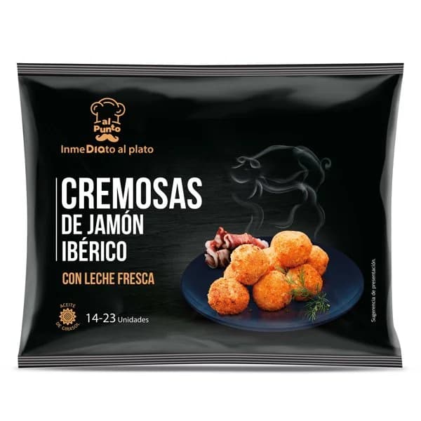 Croquetas cremosas de jamón ibérico Al Punto Dia bolsa 350 g - 0.35 kg - Imagen del producto en Findit