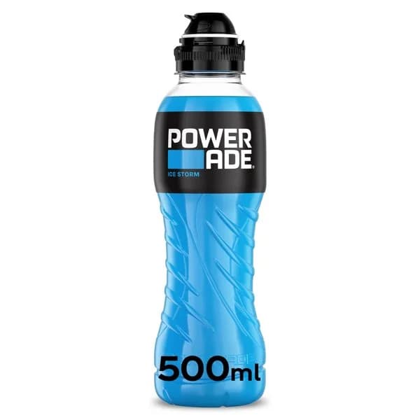 Bebida refrescante aromatizada ice storm Powerade botella 500 ml - 0.5 l - Imagen del producto en Findit