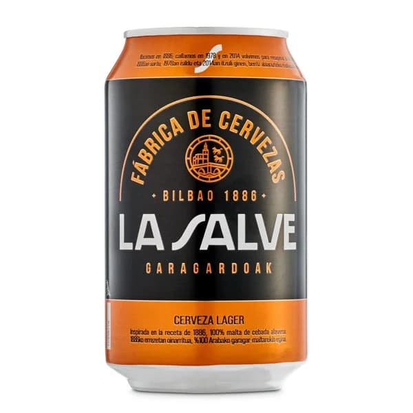 Cerveza La salve lata 33 cl - 0.33 l - Imagen del producto en Findit