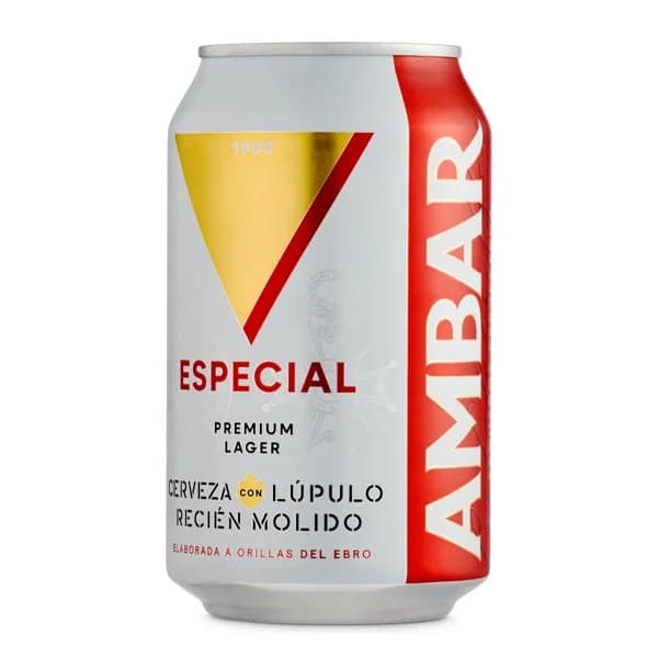 Cerveza especial Ambar lata 33 cl - 0.33 ud - Imagen del producto en Findit