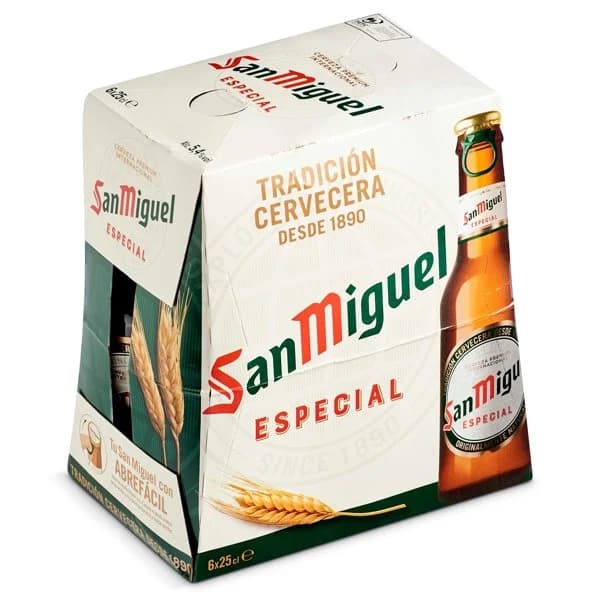 Cerveza San Miguel botella 6 x 25 cl - 1.5 l - Imagen del producto en Findit