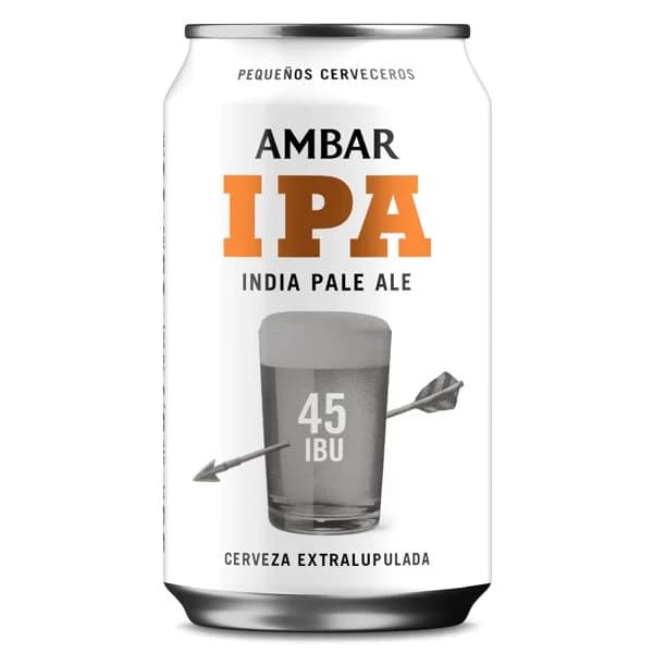 Cerveza ipa Ambar lata 33 cl - 0.33 ud - Imagen del producto en Findit