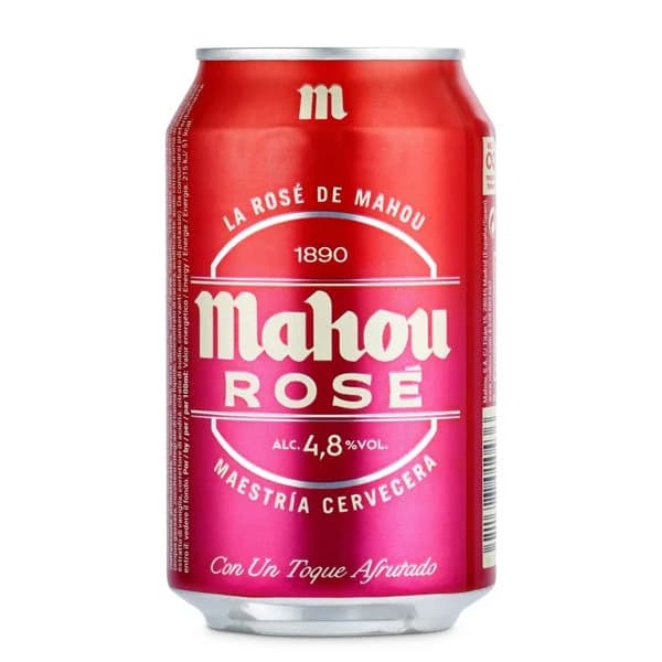 Cerveza rosé Mahou lata 33 cl - 0.33 l - Imagen del producto en Findit