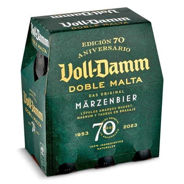 Cerveza doble malta Voll Damm botella 6 x 25 cl - 1.5 l - Imagen del producto en Findit