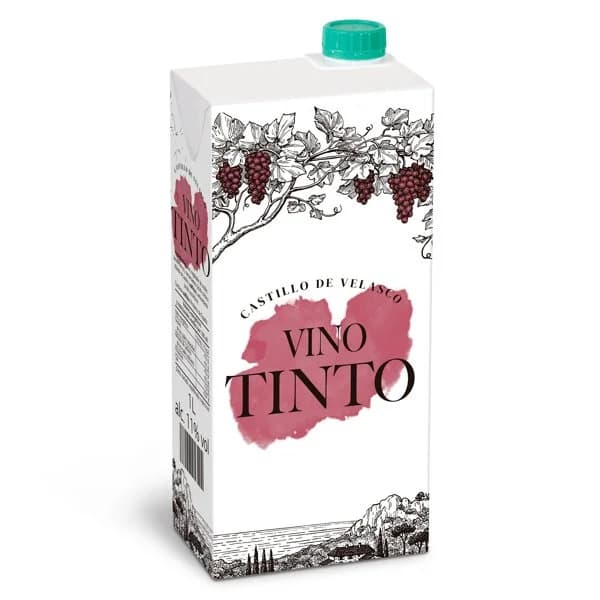 Vino tinto Castillo de Velasco brik 1 l - 1 l - Imagen del producto en Findit