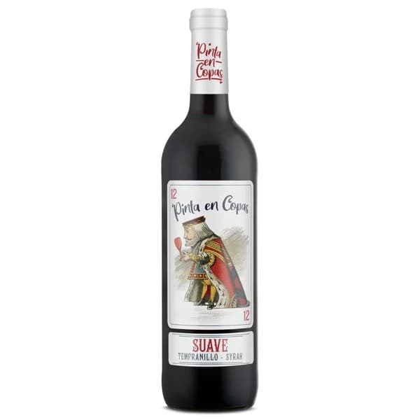 Vino tinto tempranillo syrah Pinta en Copas botella 75 cl - 0.75 l - Imagen del producto en Findit