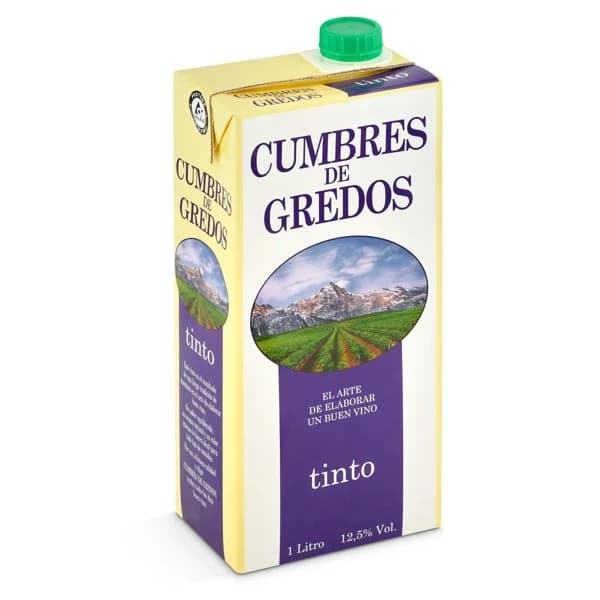 Vino tinto Cumbre de Gredos brik 1 l - 1 l - Imagen del producto en Findit