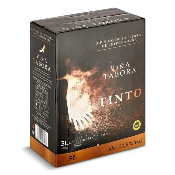 Vino tinto de la tierra de Extremadura  Viña Tabora baginbox 3 l - 3.01 l - Imagen del producto en Findit