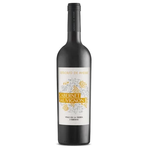 Vino tinto cabernet sauvignon IGP Señorío de Ayerbe botella 75 cl - 0.75 l - Imagen del producto en Findit