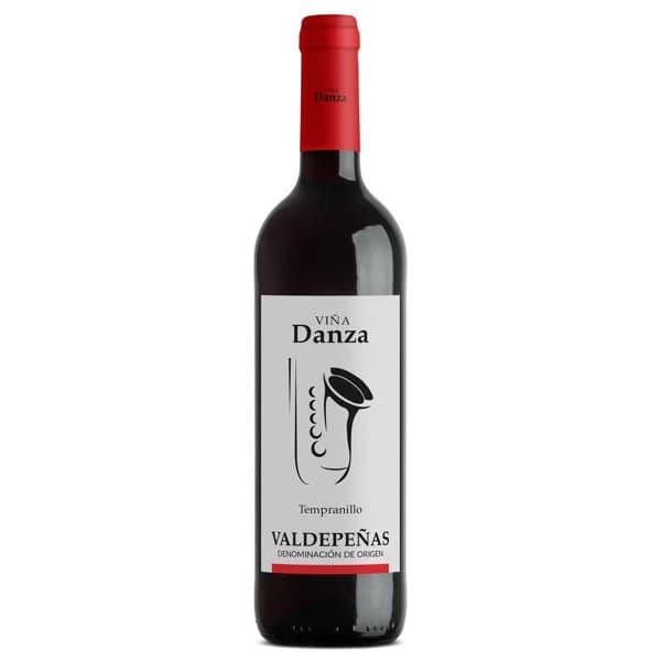 Vino tinto joven D.O. Valdepeñas Viña Danza botella 75 cl - 0.75 l - Imagen del producto en Findit