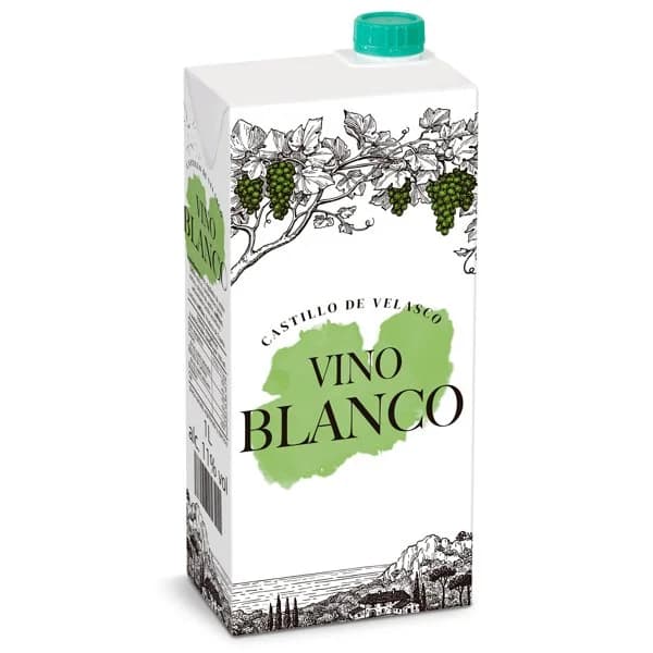 Vino blanco Castillo de Velasco brik 1 l - 1 l - Imagen del producto en Findit