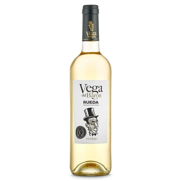 Vino blanco verdejo D.O. Rueda Vega del Báron botella 75 cl - 0.75 l - Imagen del producto en Findit