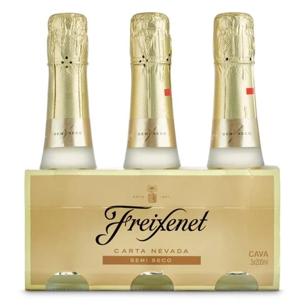 Cava semiseco Freixenet Carta Nevada botella 3 x 20 cl - 0.6 l - Imagen del producto en Findit