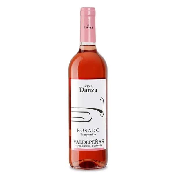 Vino rosado D.O. Valdepeñas Viña Danza botella 75 cl - 0.75 l - Imagen del producto en Findit