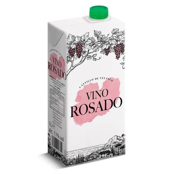 Vino rosado Castillo de Velasco brik 1 l - 1 l - Imagen del producto en Findit