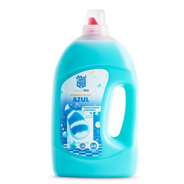 Detergente máquina líquido azul Super Paco de Dia garrafa 46 lavados - 46.11 ud - Imagen del producto en Findit