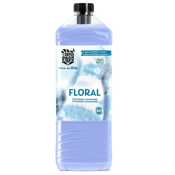 Suavizante concentrado floral Super Paco de Dia botella 80 lavados - 95 ud - Imagen del producto en Findit