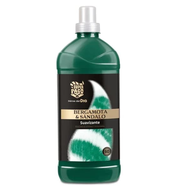 Suavizante premium bergamota y sándalo Super Paco de Dia botella 60 lavados - 1 ud - Imagen del producto en Findit