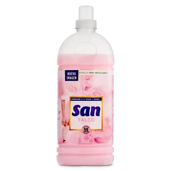 Suavizante concentrado talco rosa San botella 59 lavados - 1 ud - Imagen del producto en Findit