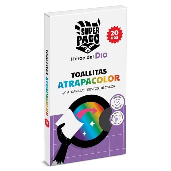 Toallitas atrapacolor  Super Paco de Dia caja 20 unidades - 20.45 ud - Imagen del producto en Findit