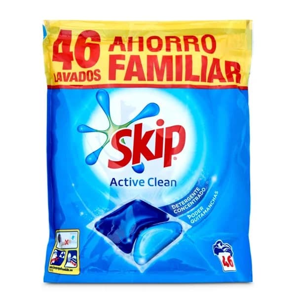 Detergente máquina doble acción Skip bolsa 46 lavados - 1 ud - Imagen del producto en Findit
