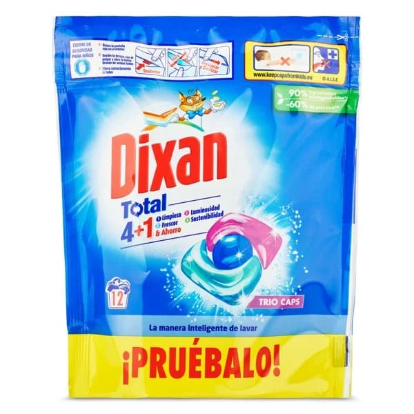 Detergente máquina total Dixan caja 12 lavados - 11.92 ud - Imagen del producto en Findit