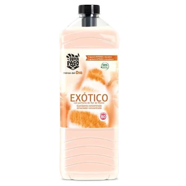 Suavizante concentrado exótico Super Paco de Dia botella 80 lavados - 1 ud - Imagen del producto en Findit