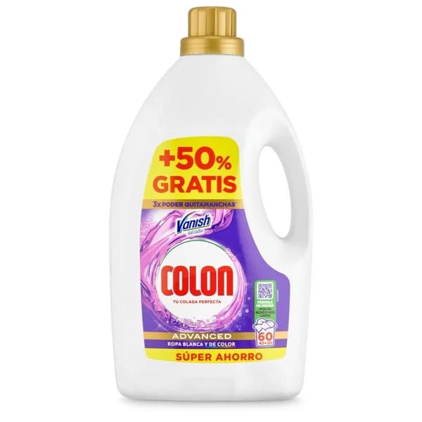 Detergente máquina líquido con vanish advance Colon botella 40 lavados - 40.29 ud - Imagen del producto en Findit