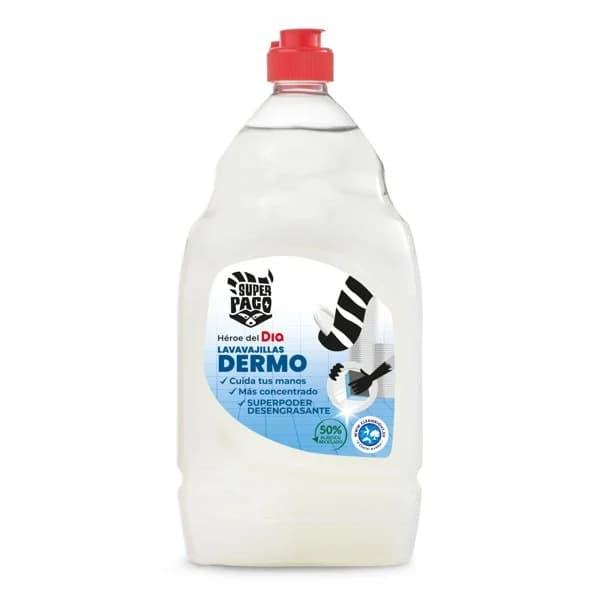 Lavavajillas mano concentrado dermo Super Paco de Dia botella 1 l - 1 ud - Imagen del producto en Findit