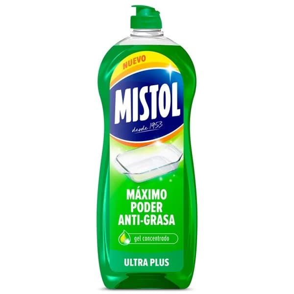 Lavavajillas ultra plus Mistol botella 650 ml - 0.65 l - Imagen del producto en Findit