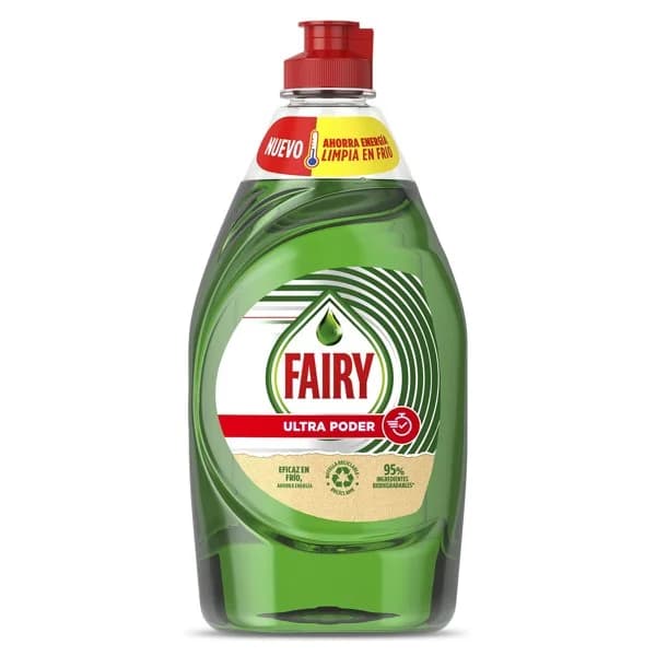 Lavavajillas mano ultra poder Fairy botella 450 ml - 1 ud - Imagen del producto en Findit