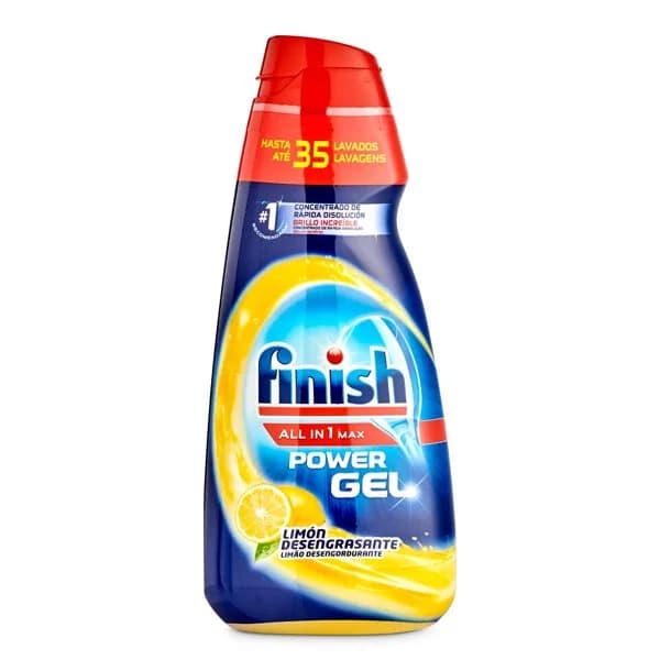 Lavavajillas máquina todo en uno limón Finish botella 700 ml - 0.7 ud - Imagen del producto en Findit