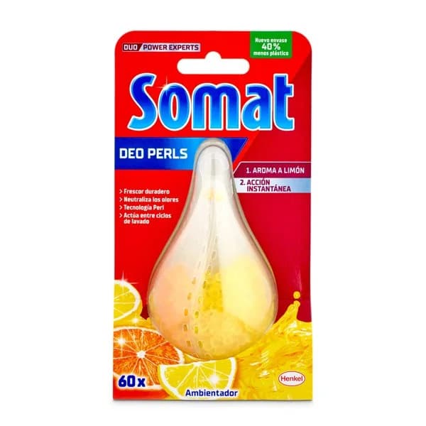 Ambientador para lavavajillas deo perls Somat blister 1 unidad - 1 ud - Imagen del producto en Findit