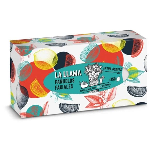 Pañuelos faciales La Llama Dia caja 150 unidades - 119 ud - Imagen del producto en Findit
