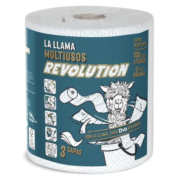 Papel multiusos Revolution 3 capas La Llama Dia bolsa 1 unidad - 1 ud - Imagen del producto en Findit