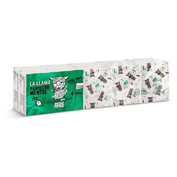 Pañuelos pocket mentolados 4 capas La Llama Dia paquete 10 unidades - 9.72 ud - Imagen del producto en Findit