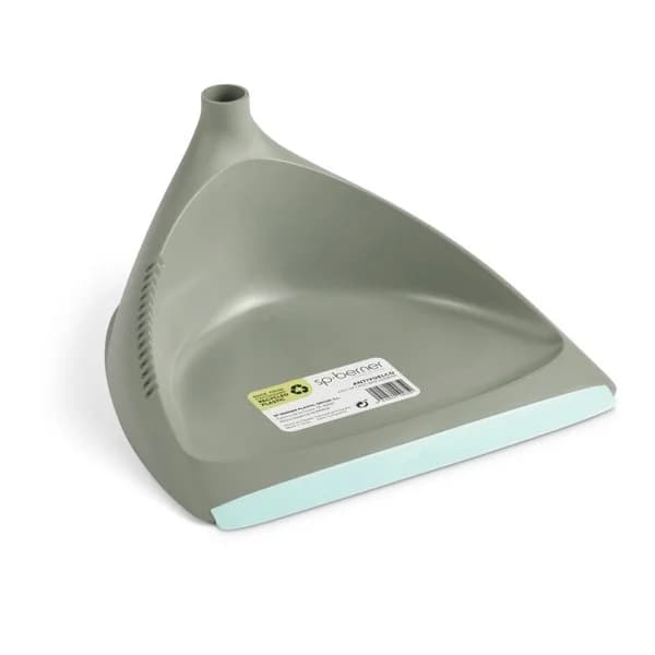 Recogedor antivuelco con palo gris y celeste Sp berner 1 unidad - 1 ud - Imagen del producto en Findit