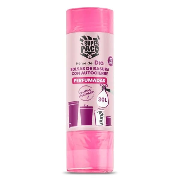 Bolsa de basura con autocierre perfumada 30 lt Super Paco de Dia 20 unidades - 19.89 ud - Imagen del producto en Findit
