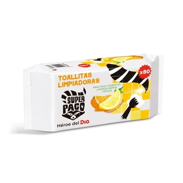 Toallitas limpiadoras multiusos Super Paco de Dia bolsa 80 unidades - 99.5 ud - Imagen del producto en Findit