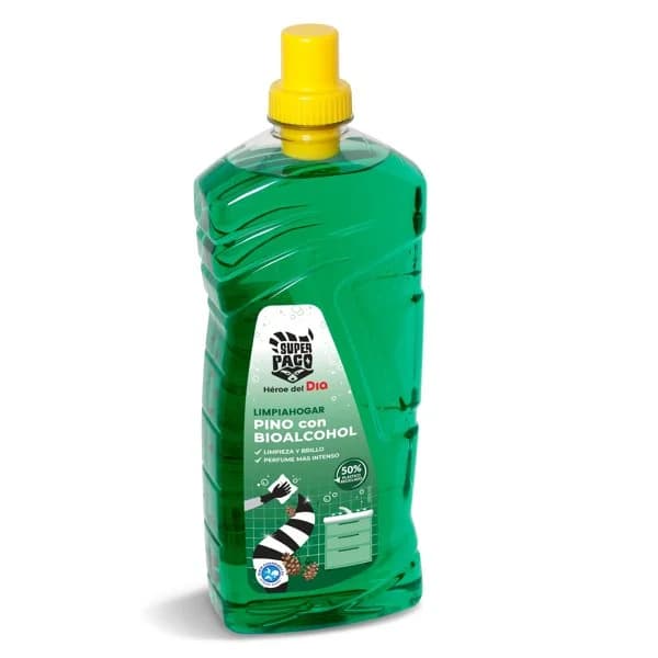 Limpiahogar pino con bioalcohol Super Paco de Dia botella 1.5 l - 1.5 l - Imagen del producto en Findit