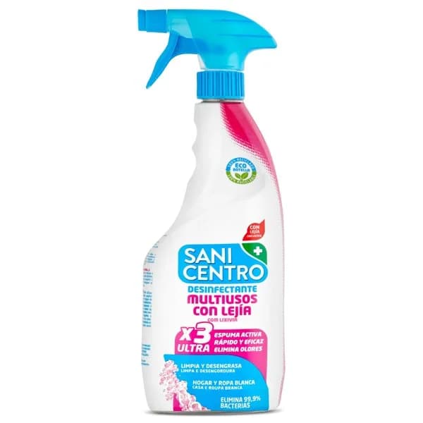 Limpiador multiusos con lejía Sanicentro spray 750 ml - 0.75 ud - Imagen del producto en Findit