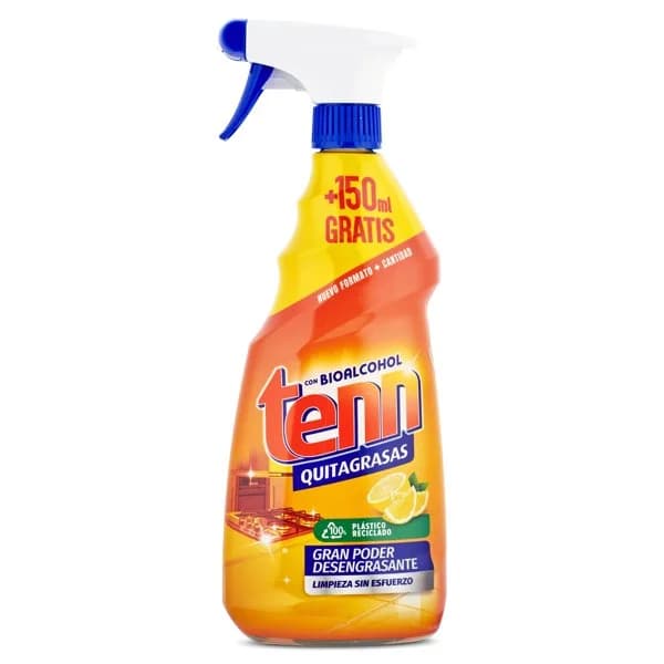 Limpiador quitagrasas cítrico con bioalcohol Tenn spray 750 ml - 0.75 ud - Imagen del producto en Findit