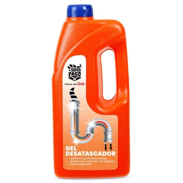 Gel desatascador para tuberías Super Paco de Dia botella 1 l - 1 l - Imagen del producto en Findit