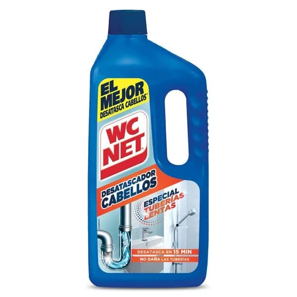 Desatascador de tuberías cabellos WC Net garrafa 1 l - 1 ud - Imagen del producto en Findit
