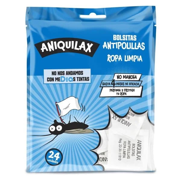 Pastillas antipolillas ropa limpia Aniquilax de Dia bolsa 24 unidades - 25.83 ud - Imagen del producto en Findit