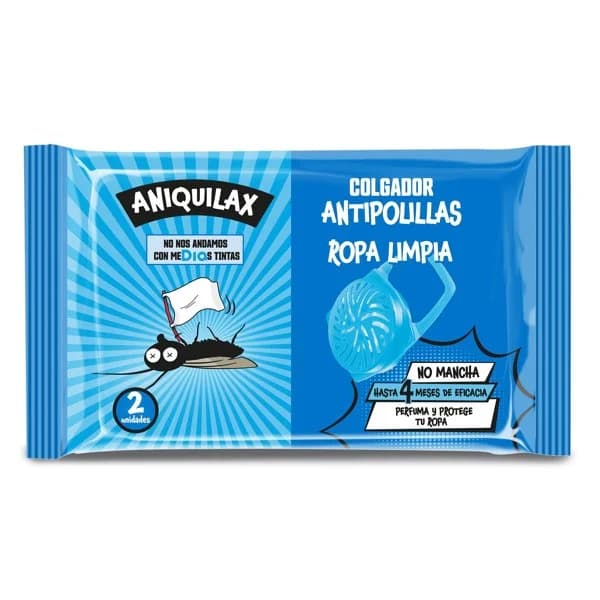 Colgador antipolillas ropa limpia Aniquilax de Dia bolsa 2 unidades - 1.99 ud - Imagen del producto en Findit