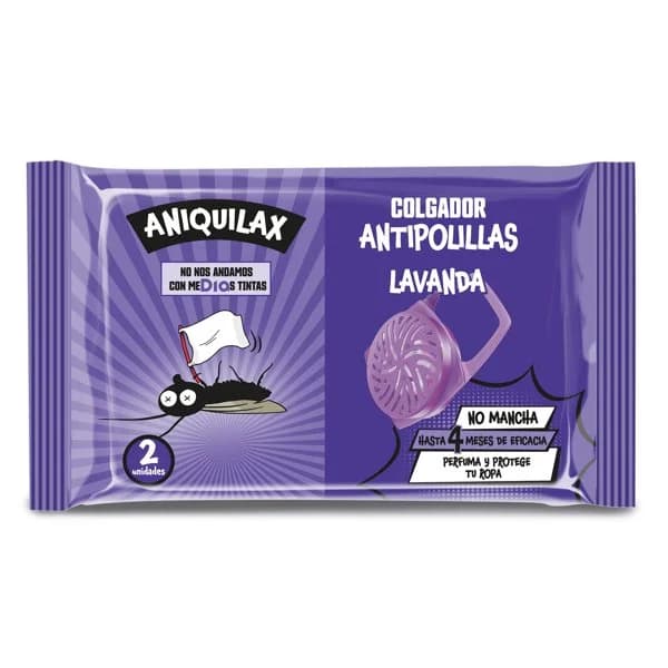 Colgador antipolillas lavanda Aniquilax de Dia bolsa 2 unidades - 1.99 ud - Imagen del producto en Findit