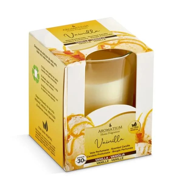 Vela perfumada vainilla Aromatium caja 1 unidad - 1 ud - Imagen del producto en Findit