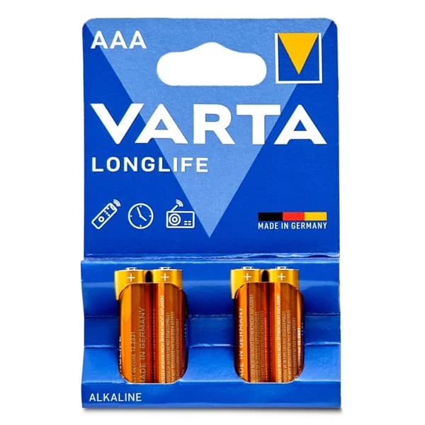 Pila alcalina aaa Varta blister 4 unidades - 3.99 ud - Imagen del producto en Findit